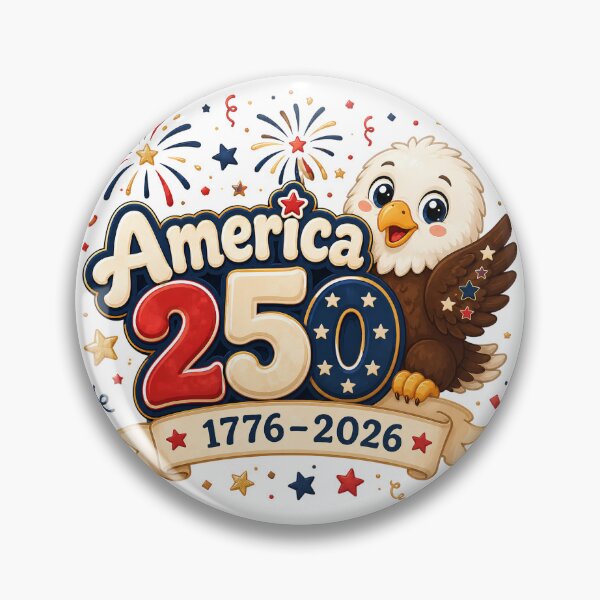 Item preview, America 250 Cute Bald Eagle | 4th of July designed and sold by Katybmadeit.