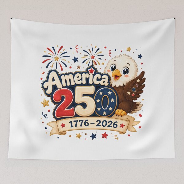 Item preview, America 250 Cute Bald Eagle | 4th of July designed and sold by Katybmadeit.