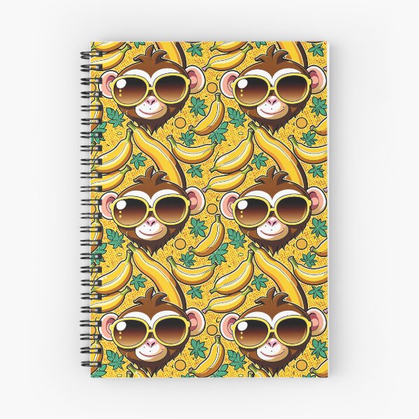 Item preview, Tropical Chibi Monkey Pattern Art designed and sold by krazzyremo.