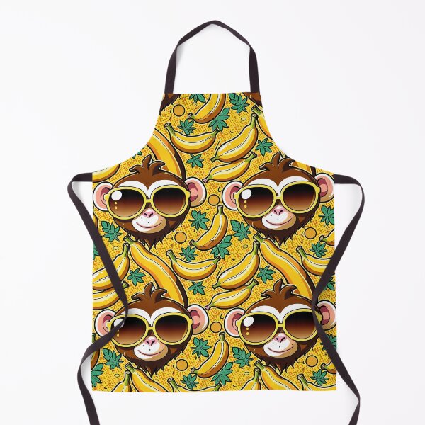 Item preview, Tropical Chibi Monkey Pattern Art designed and sold by krazzyremo.