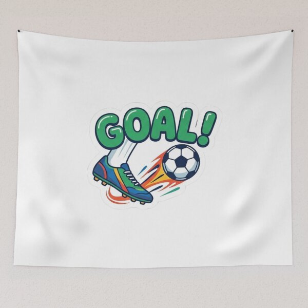Item preview, Cute Soccer Cleat Football Goal Sticker designed and sold by NiyaStudio.