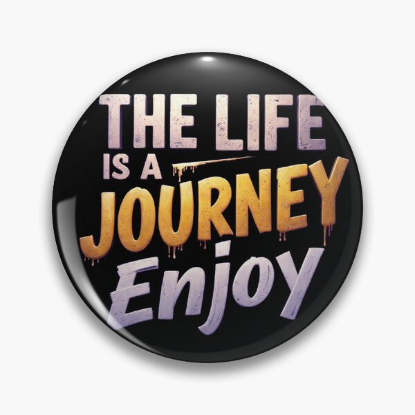 Item preview, Modern Motivational Wall Decor "Life Is A Journey Enjoy" 3D Textured Art Print designed and sold by ARTCREATESHOP.