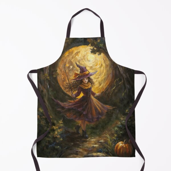 Item preview, Young Witch Full Moon Halloween Autumn Art designed and sold by DarkHolyQueen.