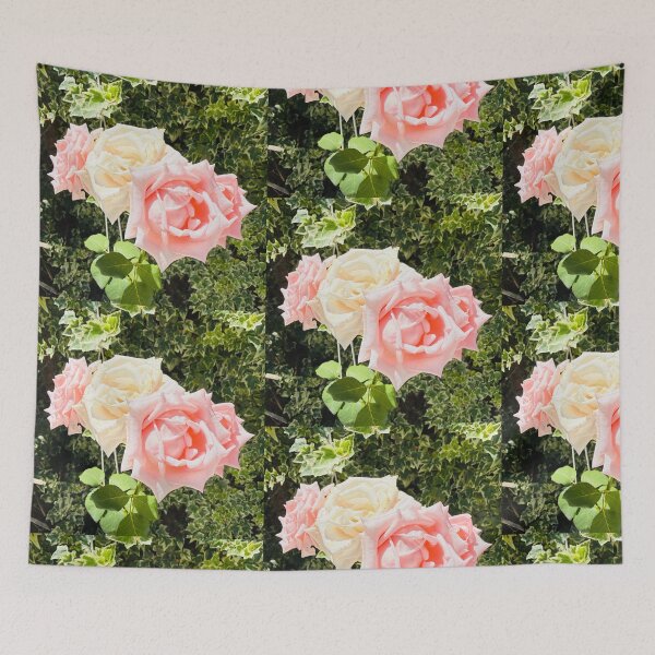 Item preview, Soft Pink and Cream Roses Garden Photography designed and sold by BalkanBloom.