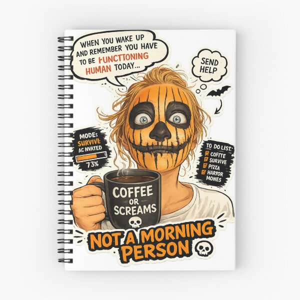 Item preview, Funny Halloween Pumpkin Not A Morning Person designed and sold by ZazuCo.