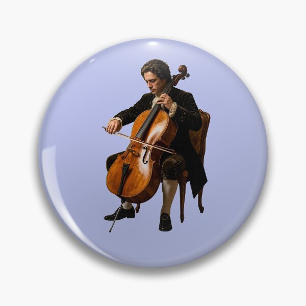 Item preview, The Cellist's Solitude - 18th Century Baroque Studio Oil Painting designed and sold by DoReMiStudio.