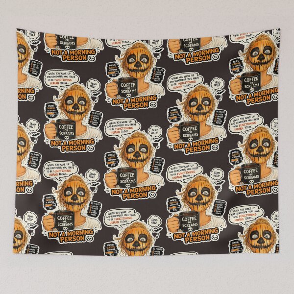 Item preview, Funny Halloween Pumpkin Not A Morning Person designed and sold by ZazuCo.