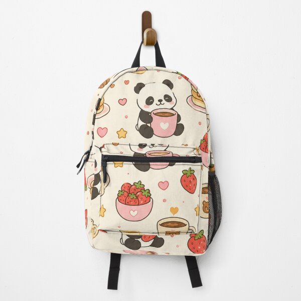 Item preview, Cozy Panda Breakfast Coffee Pattern designed and sold by Soft Berry Studio.