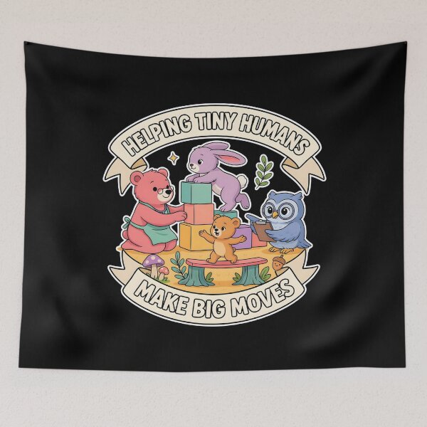 Item preview, Helping Tiny Humans Make Big Moves Pediatric Therapist Appreciation designed and sold by Redgiant87x.