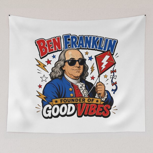 Item preview, Ben Franklin Founder of Good Vibes | 4th of July designed and sold by Katybmadeit.