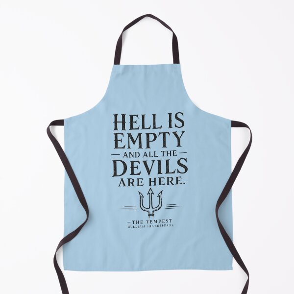 Item preview, Hell Is Empty The Tempest William Shakespear Quote Design designed and sold by moonlitlibrary.