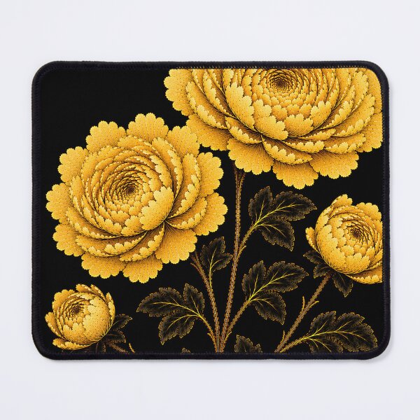 Item preview, Summer Radiant Gold Peony Pair – Korean Floral Folk Art designed and sold by K-Tradition.