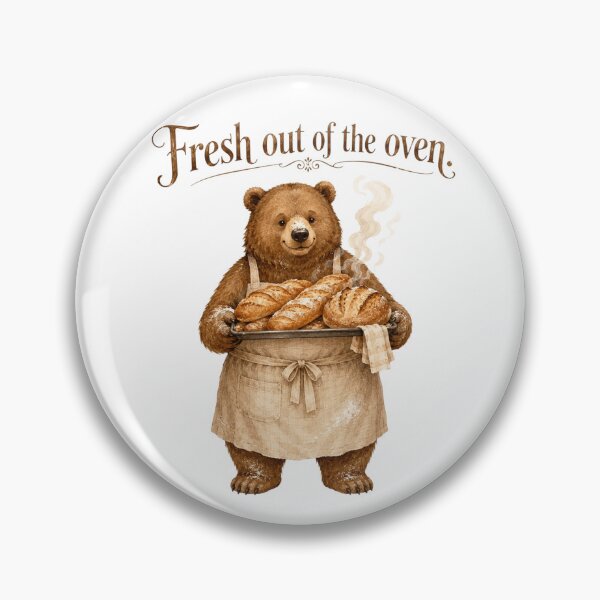 Item preview, Fresh Out Of The Oven Cute Bear Baker Homemade Bread designed and sold by AQUILAKREO.
