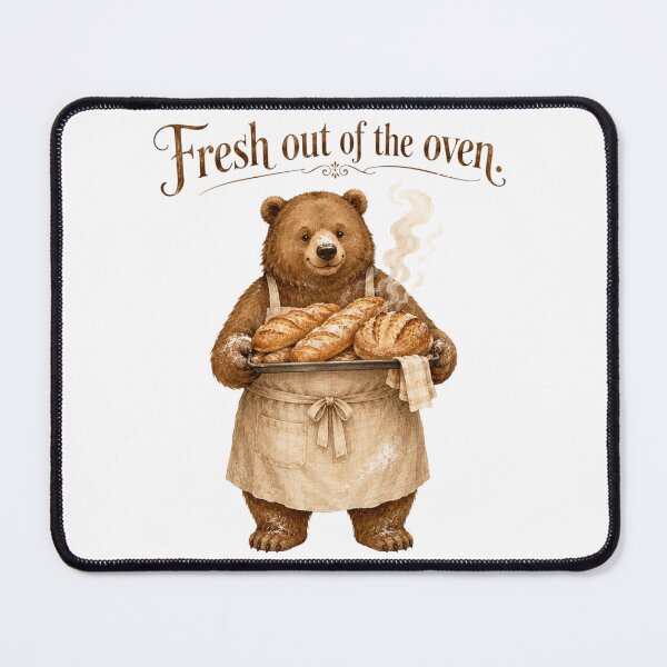 Item preview, Fresh Out Of The Oven Cute Bear Baker Homemade Bread designed and sold by AQUILAKREO.