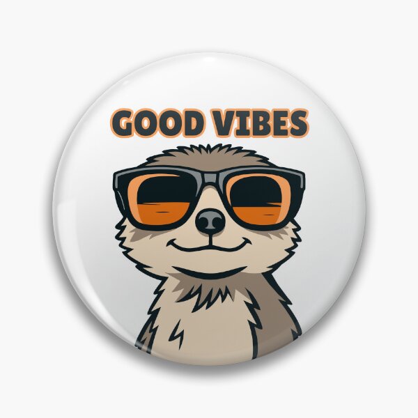 Item preview, Good Vibes Meerkat designed and sold by PrintyRelatable.