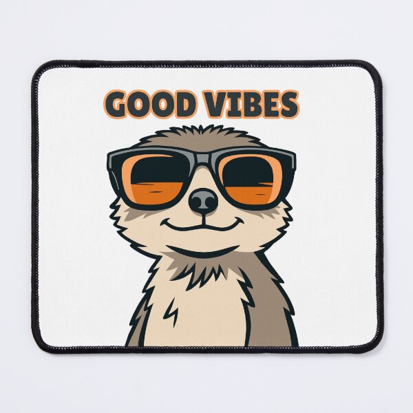 Item preview, Good Vibes Meerkat designed and sold by PrintyRelatable.