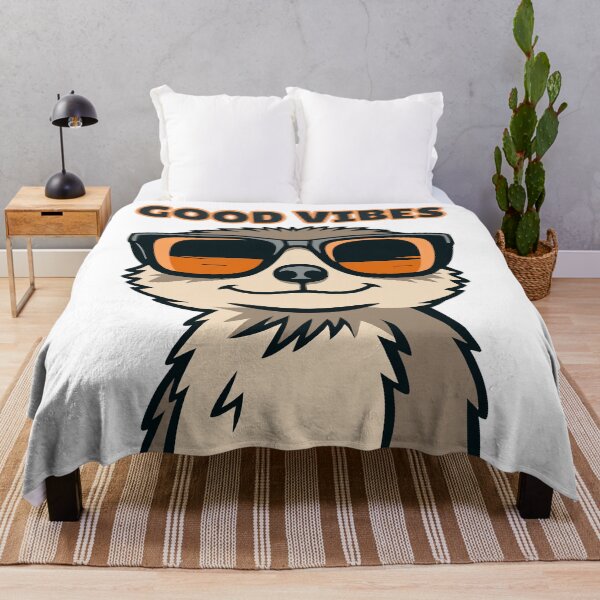 Item preview, Good Vibes Meerkat designed and sold by PrintyRelatable.