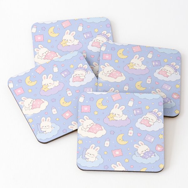 Item preview, Dreamy Sleepy Bunny Cloud Pattern designed and sold by Soft Berry Studio.