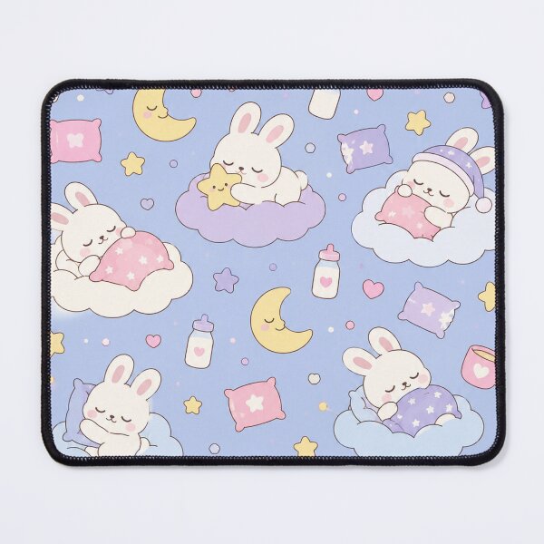 Item preview, Dreamy Sleepy Bunny Cloud Pattern designed and sold by Soft Berry Studio.