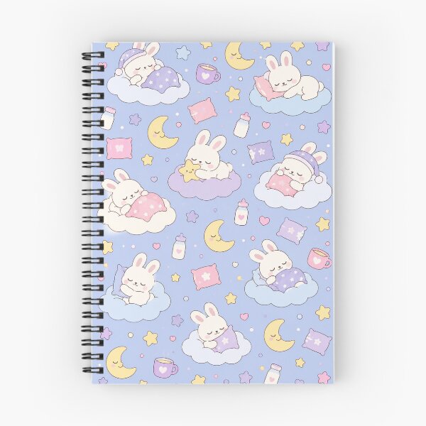 Item preview, Dreamy Sleepy Bunny Cloud Pattern designed and sold by Soft Berry Studio.