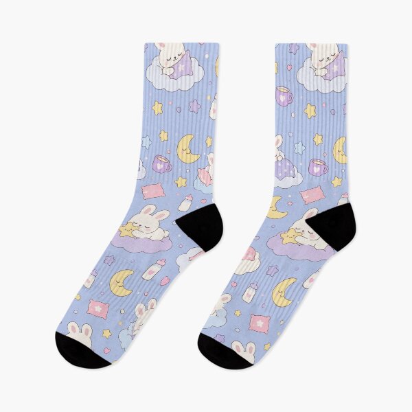 Item preview, Dreamy Sleepy Bunny Cloud Pattern designed and sold by Soft Berry Studio.