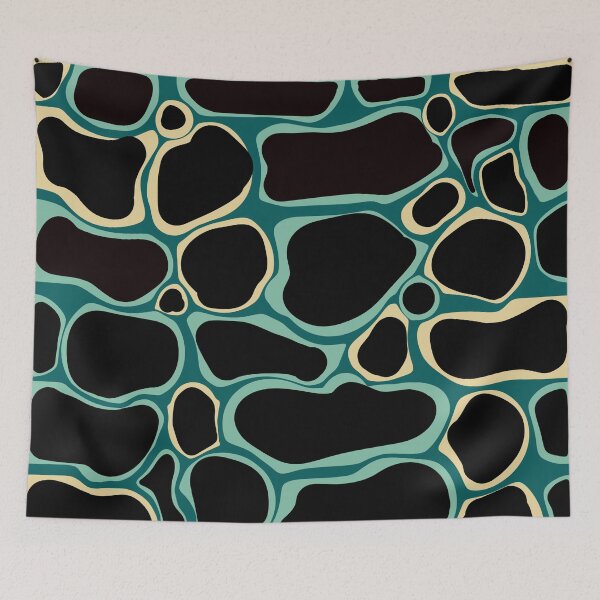 Item preview, Scales - Abstract composition in black, light green and beige E5 designed and sold by StefanStudioArt.