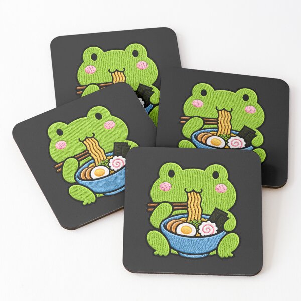 Item preview, Kawaii Frog with Ramen designed and sold by ColorSplash123.