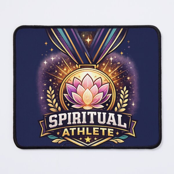Item preview, Spiritual Athlete – Lotus Champion Wellness Emblem designed and sold by warlistop.