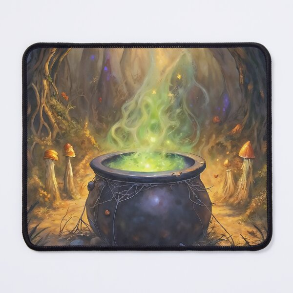 Item preview, Witchs Cauldron Green Potion Magic Forest Art designed and sold by DarkHolyQueen.