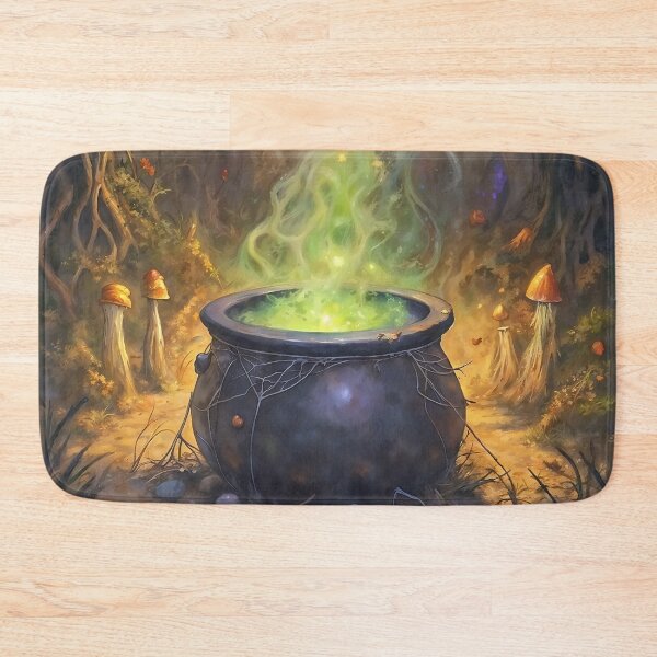 Item preview, Witchs Cauldron Green Potion Magic Forest Art designed and sold by DarkHolyQueen.