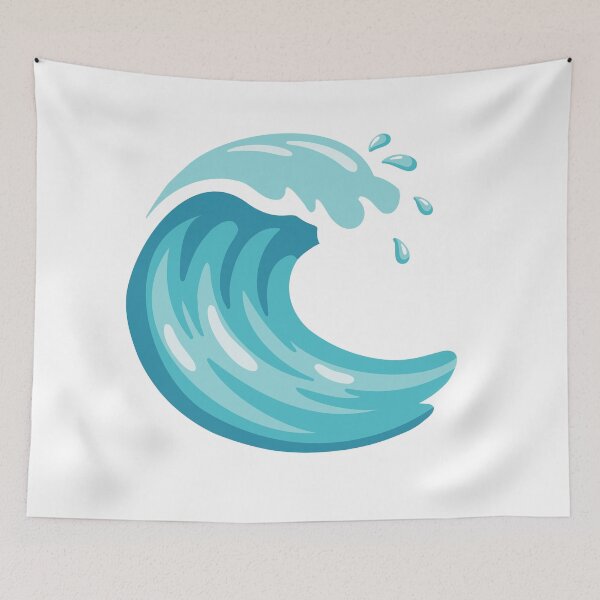 Item preview, Ocean Wave Illustration designed and sold by EvLip-Artist.