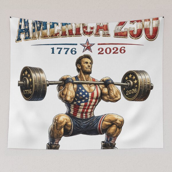 Item preview, America 250 1776 2026 Abraham Lincoln Gym Weightlifting designed and sold by Jamescookes.