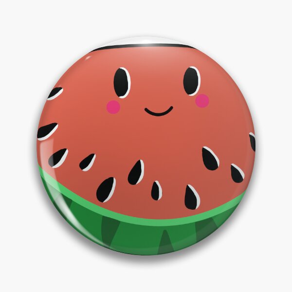 Item preview, Happy watermelon kawaii fruit design  designed and sold by LeisuretimeArt.