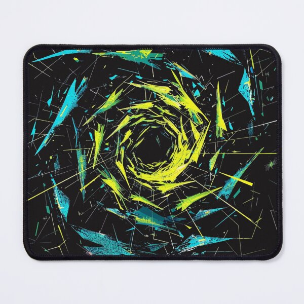 Item preview, Anxiety Spiral – Neon Geometric Mental Health Art & Abstract Noise designed and sold by RetroWaveArtCo.
