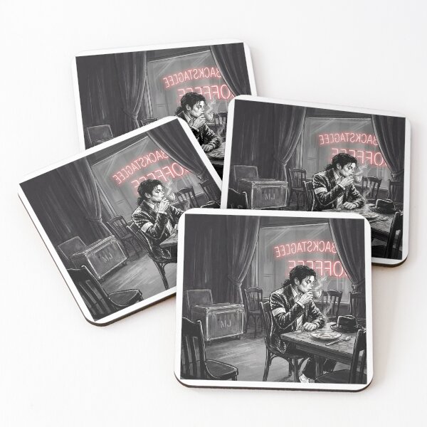 Item preview, MJ having a coffee designed and sold by nichefindsbe.