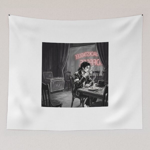 Item preview, MJ having a coffee designed and sold by nichefindsbe.