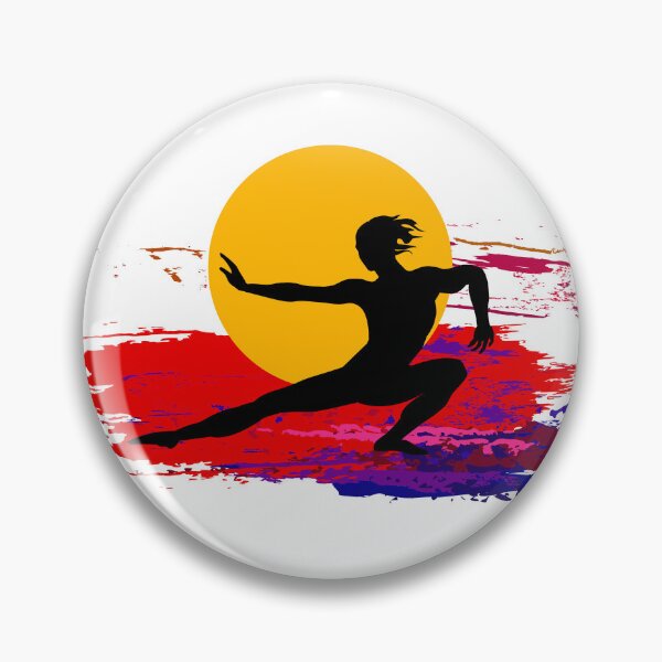 Item preview, A striking, stylized graphic illustration featuring a martial artist in a dynamic stance designed and sold by Arija07.