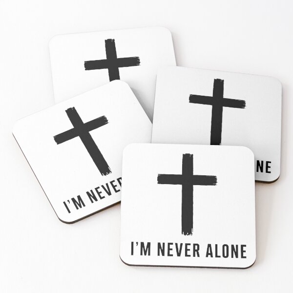 Item preview, Never Alone Through Faith Minimalist Christian Design designed and sold by pixiedustpaint.