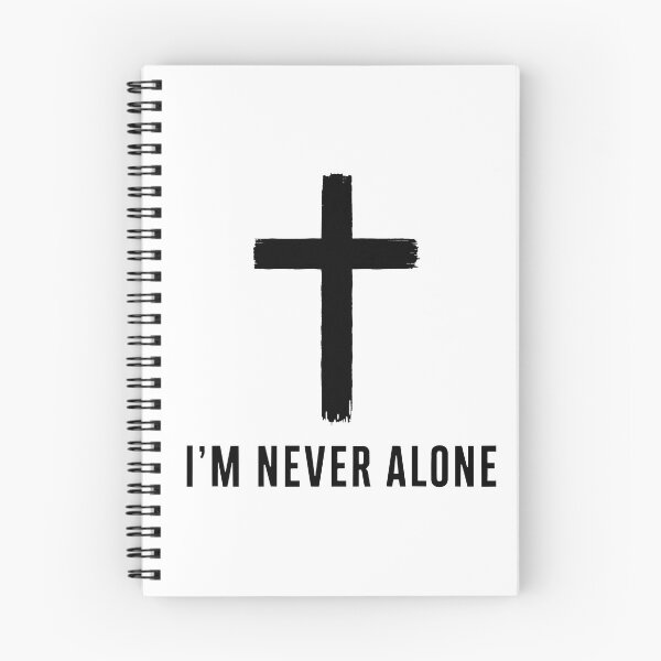 Item preview, Never Alone Through Faith Minimalist Christian Design designed and sold by pixiedustpaint.