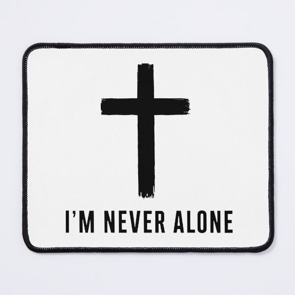 Item preview, Never Alone Through Faith Minimalist Christian Design designed and sold by pixiedustpaint.