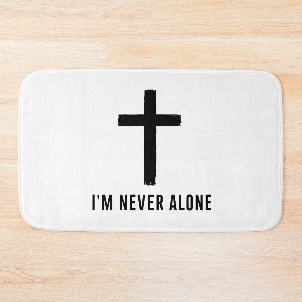 Item preview, Never Alone Through Faith Minimalist Christian Design designed and sold by pixiedustpaint.