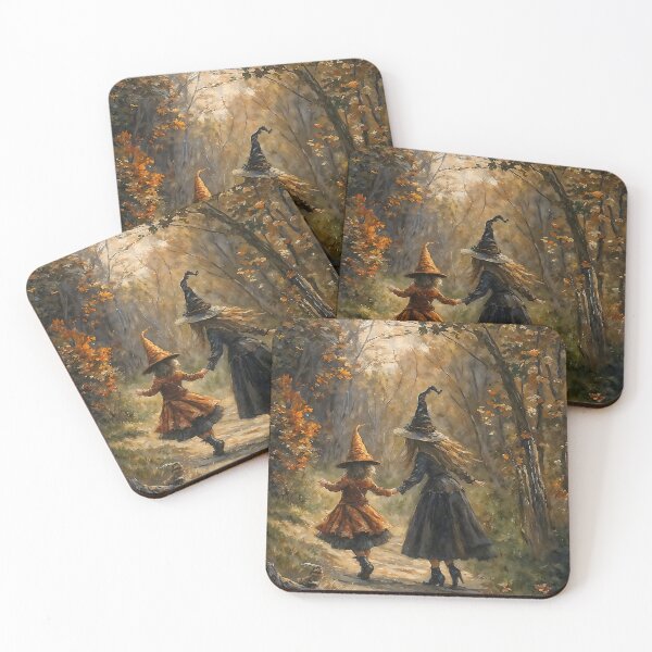 Item preview, Witch Sisters Autumn Forest Halloween Magic Art designed and sold by DarkHolyQueen.