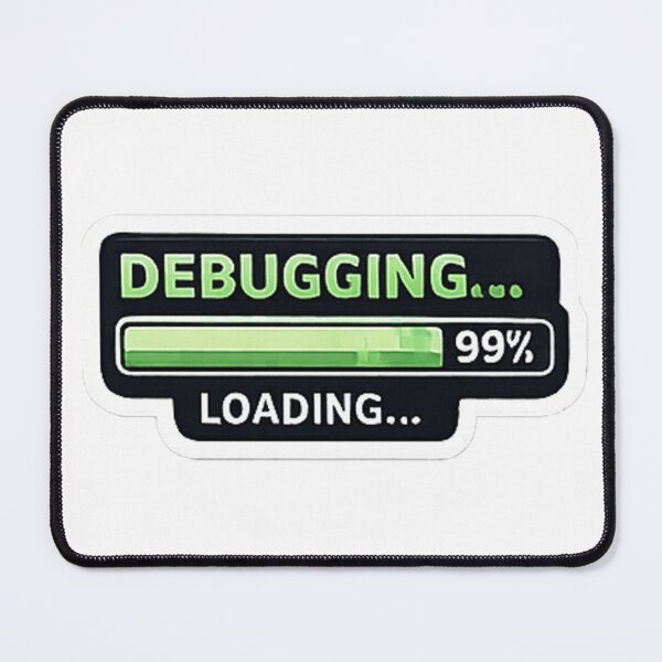 Item preview, Debugging Loading 99 Percent Programmer Sticker designed and sold by FancyPlus.