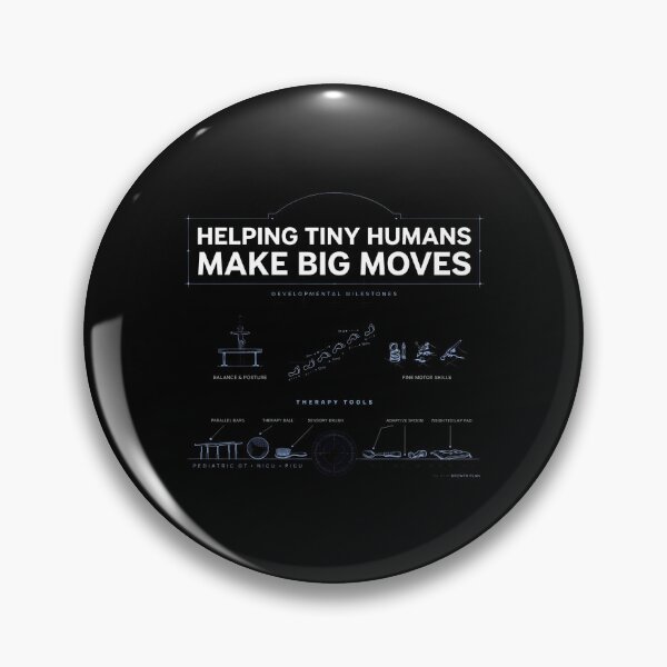 Item preview, Helping Tiny Humans Make Big Moves Inspirational Pediatric Therapist Quote designed and sold by Redgiant87x.