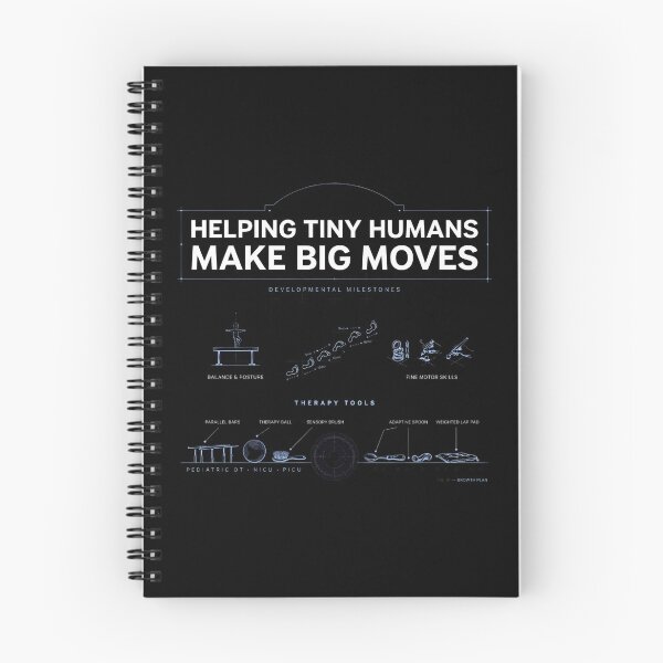 Item preview, Helping Tiny Humans Make Big Moves Inspirational Pediatric Therapist Quote designed and sold by Redgiant87x.