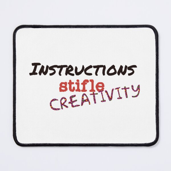 Item preview, instructions stifle creativity designed and sold by DianeBP.