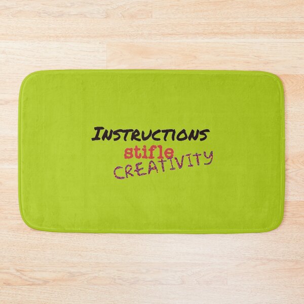 Item preview, instructions stifle creativity designed and sold by DianeBP.