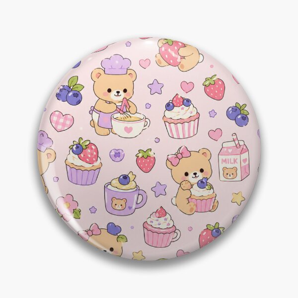 Item preview, Sweet Teddy Bear Bakery Pattern designed and sold by Soft Berry Studio.