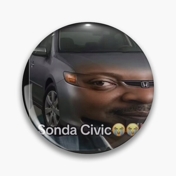 Item preview, Sonda Civic TikTok Meme Sticker Funny Chronically Online Brainrot Meme designed and sold by caraxobert.