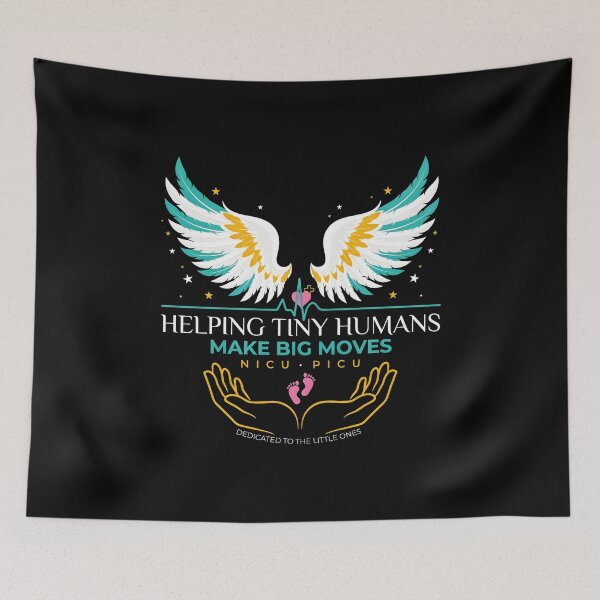 Item preview, Helping Tiny Humans Make Big Moves Healthcare Hero Inspirational Saying designed and sold by Redgiant87x.